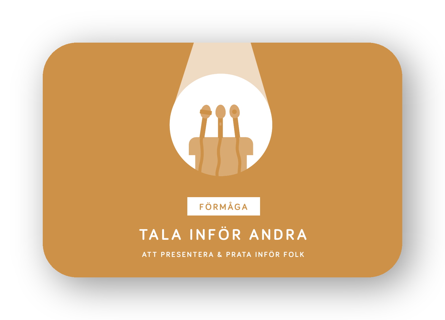 Tala inför andra-kort