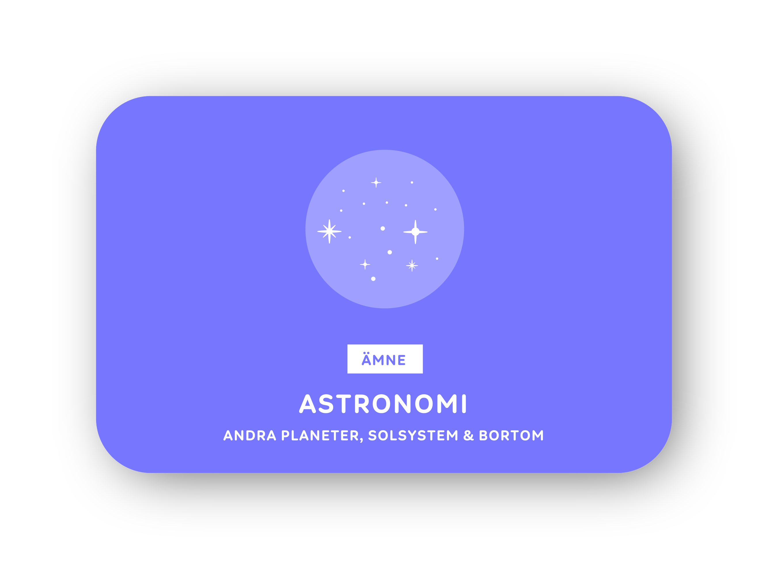 Astronomi card