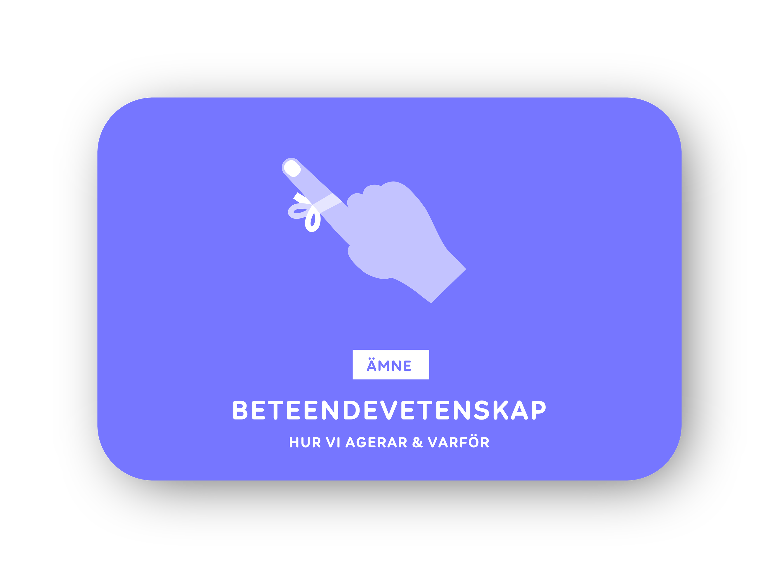 Beteendevetenskap-kort