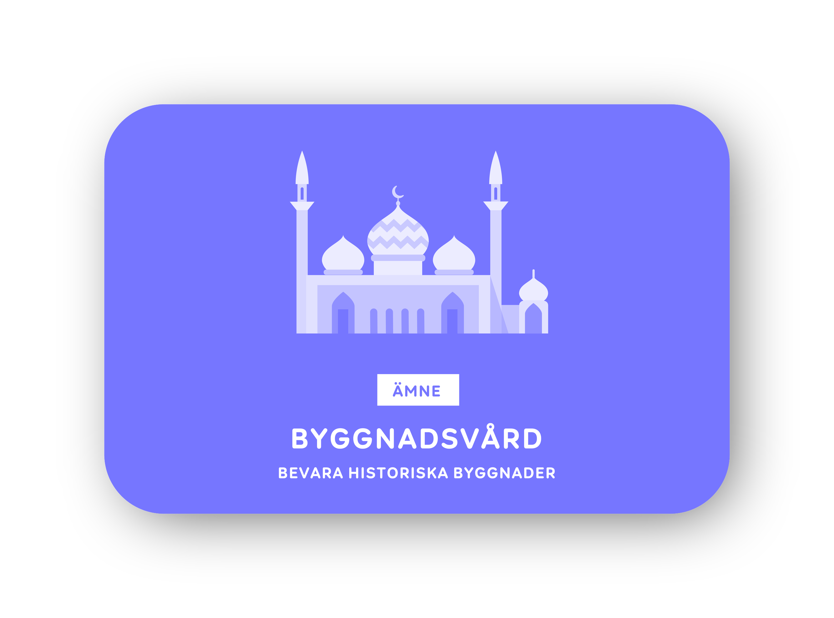 Byggnadsvård card