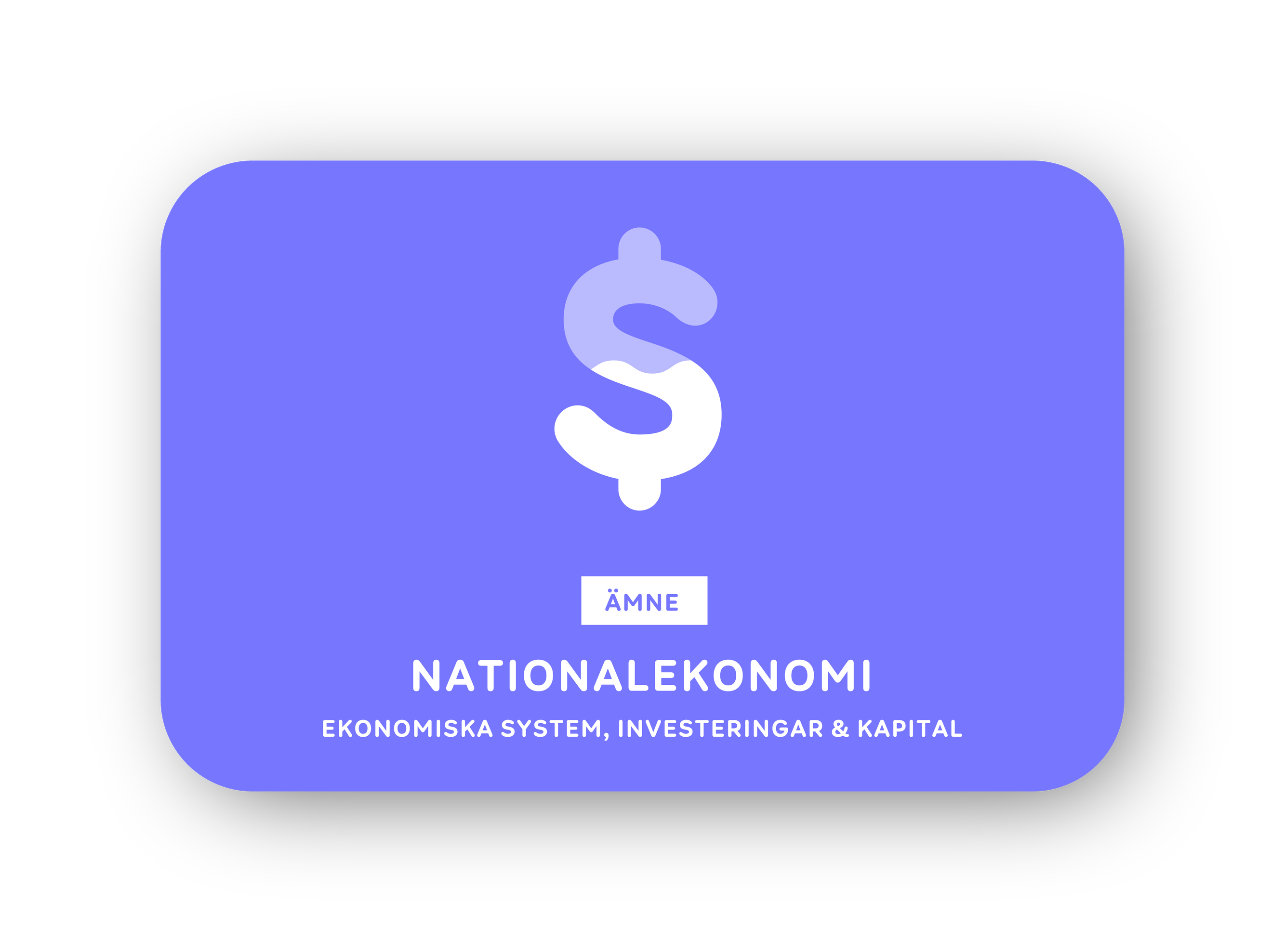 Nationalekonomi card