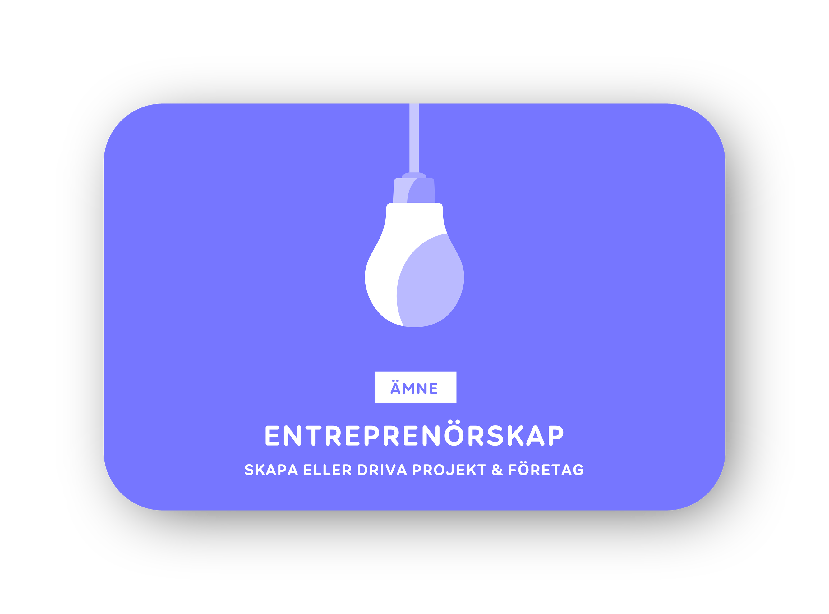 Entreprenörskap card