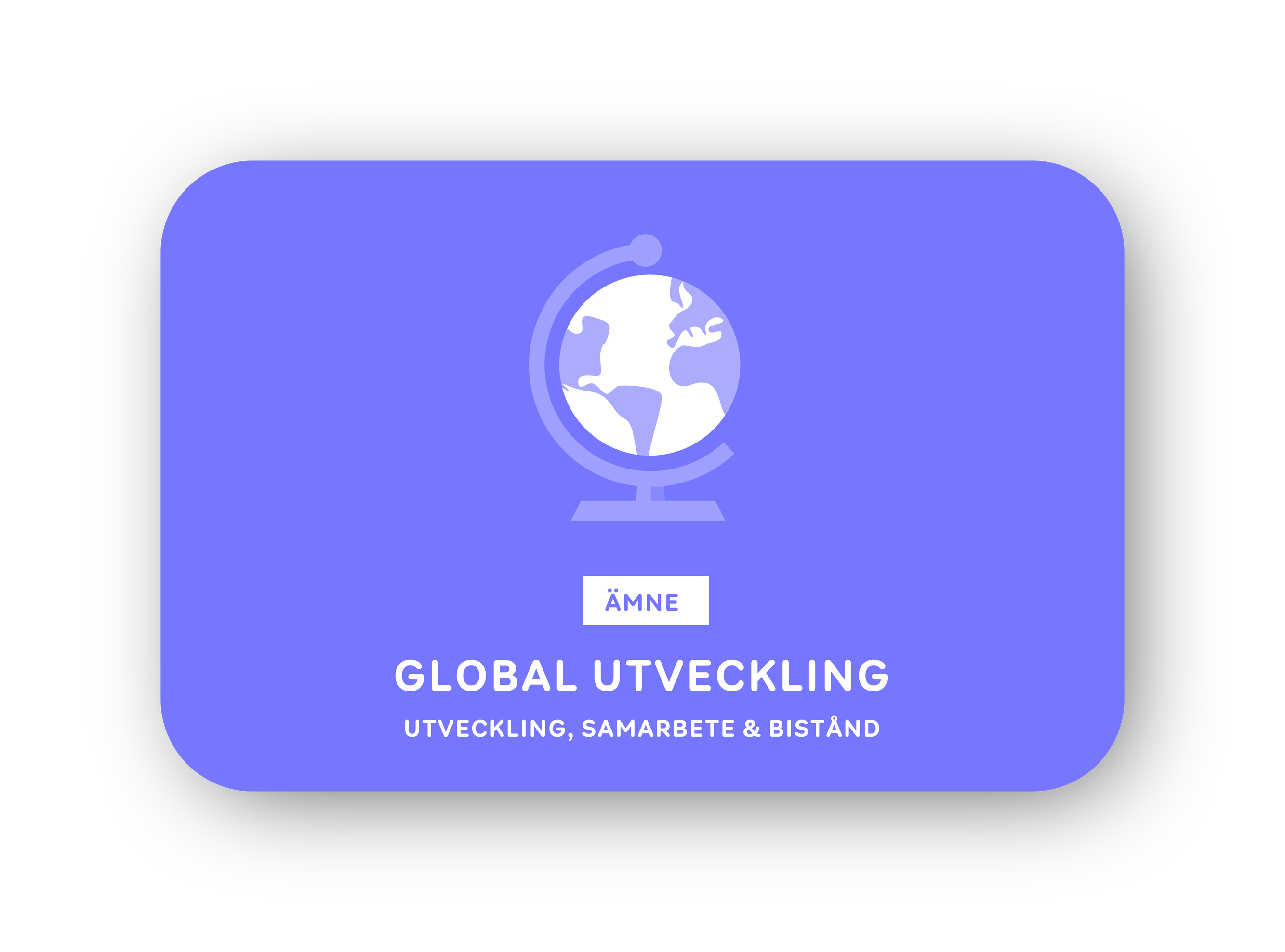 Global utveckling card