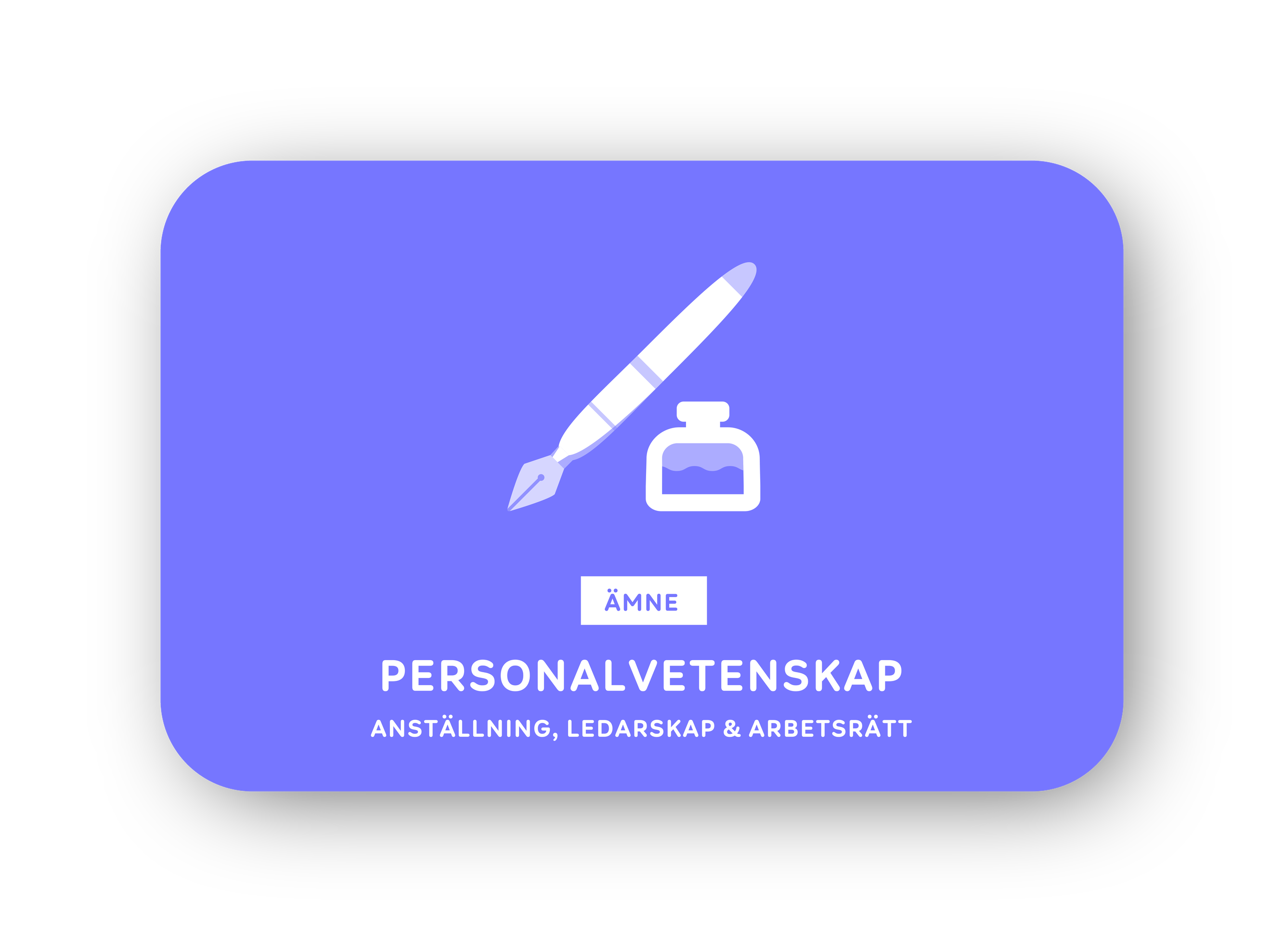 Personalvetenskap card