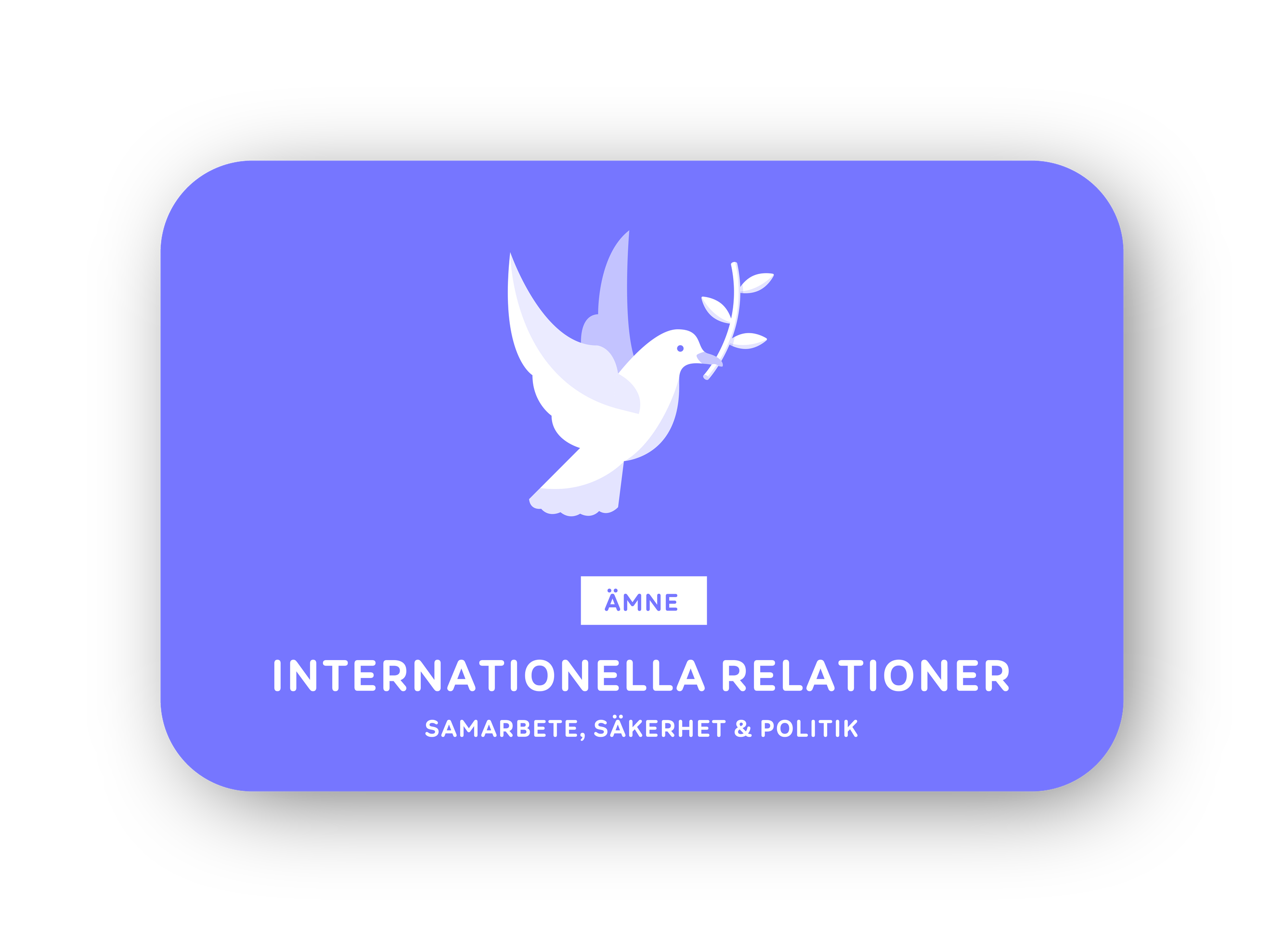 Internationella relationer card
