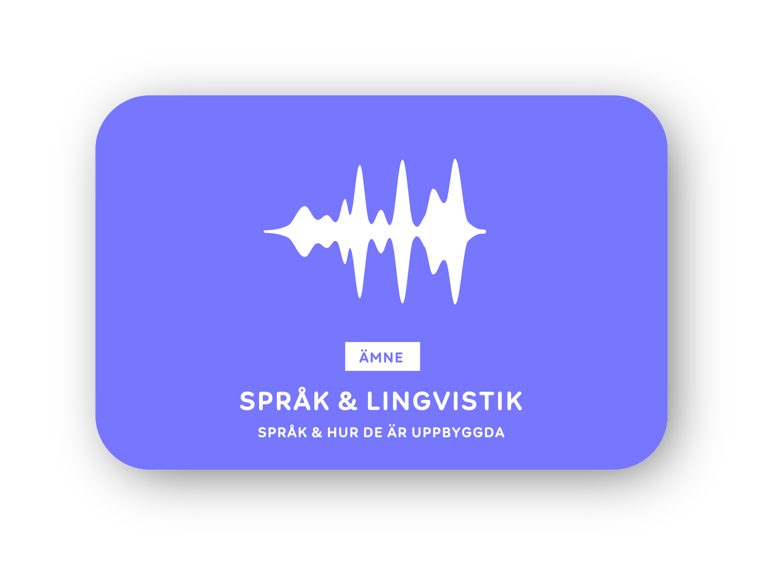 Språk & lingvistik card