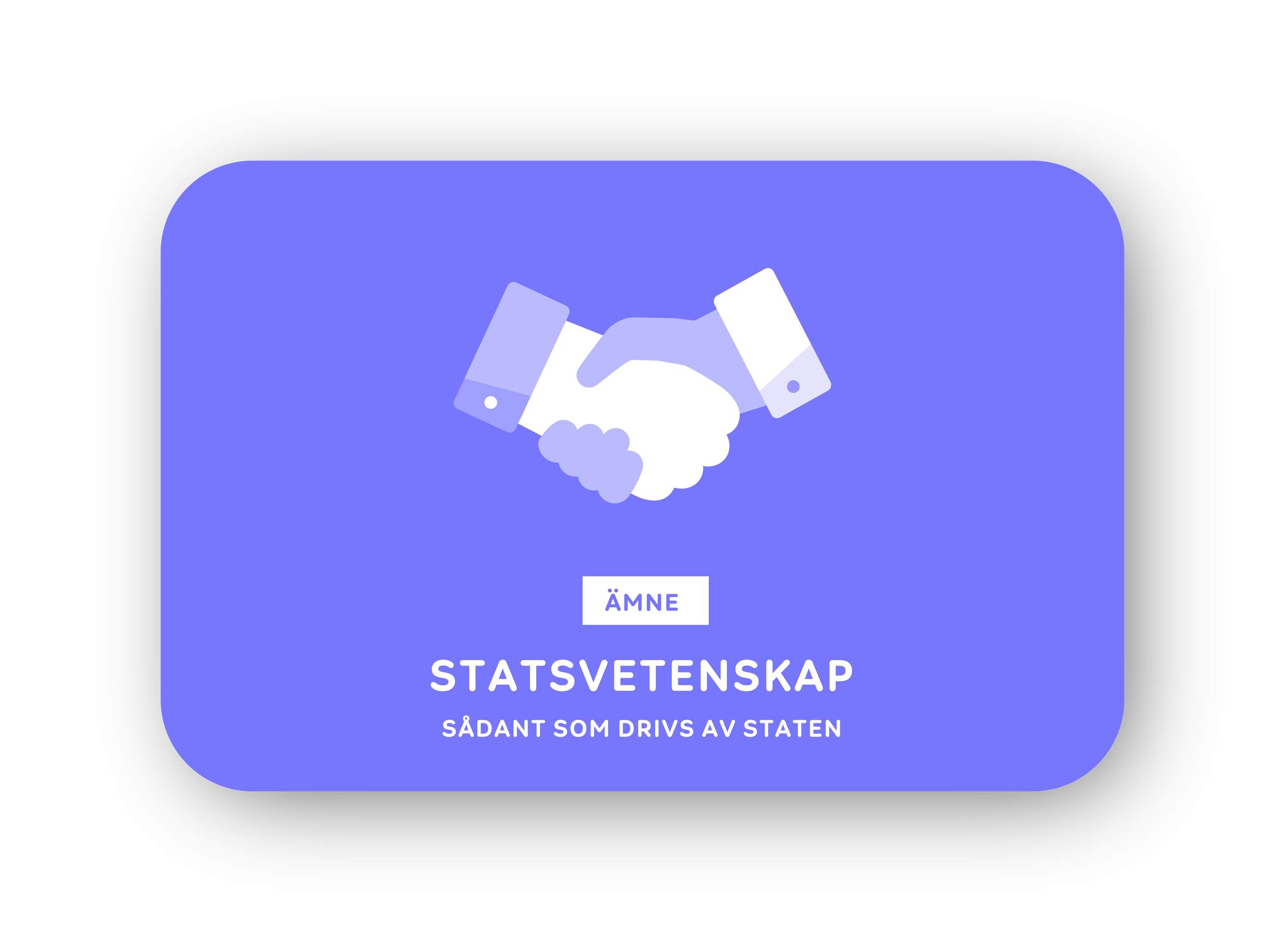 Statsvetenskap card