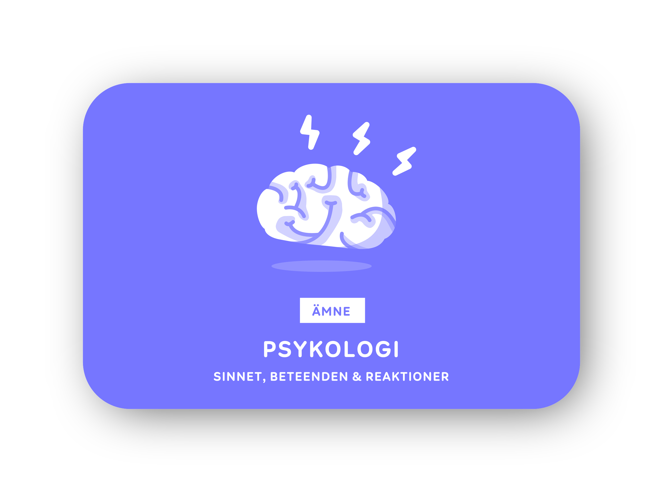 Psykologi card