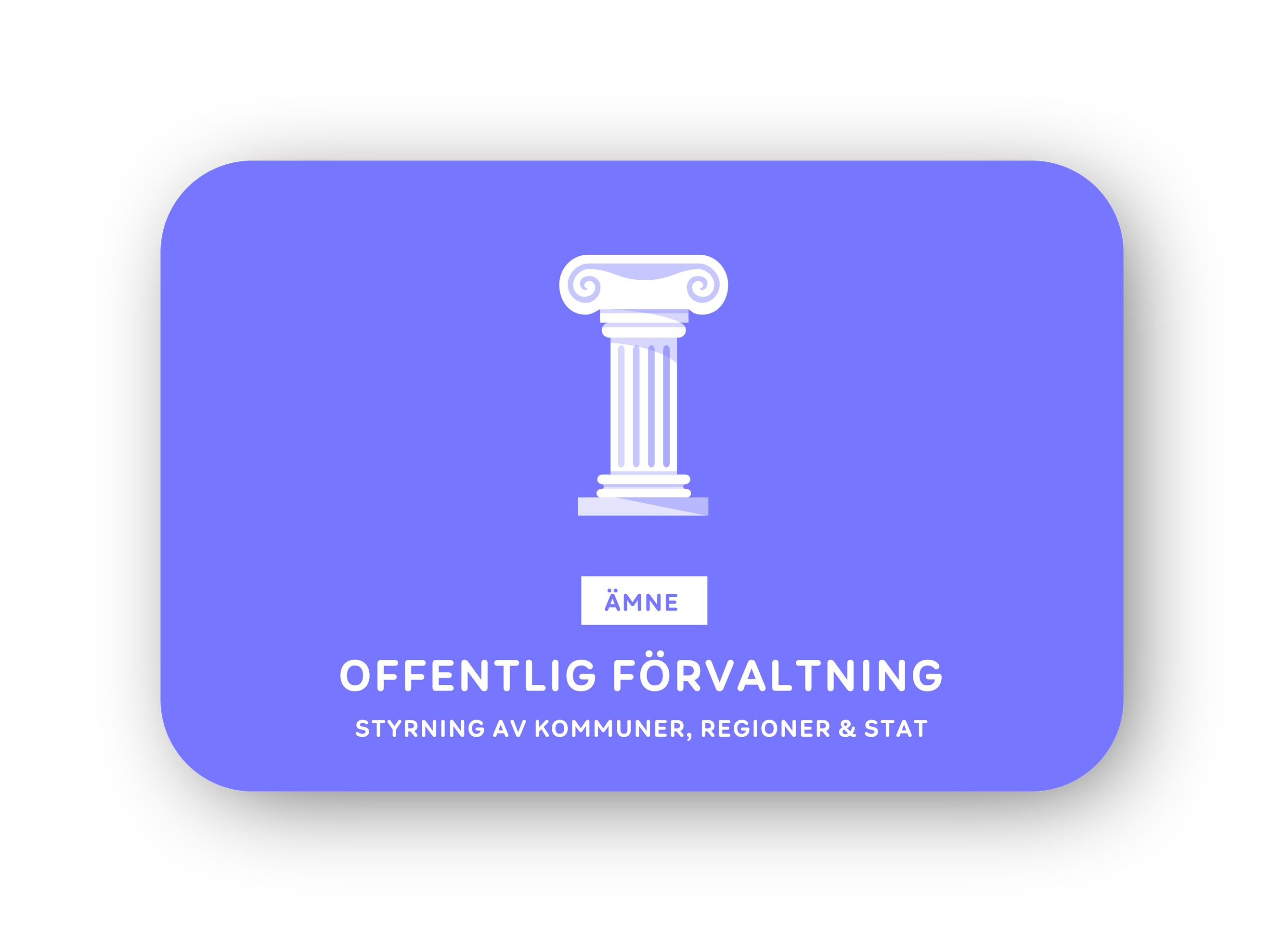 Offentlig förvaltning card