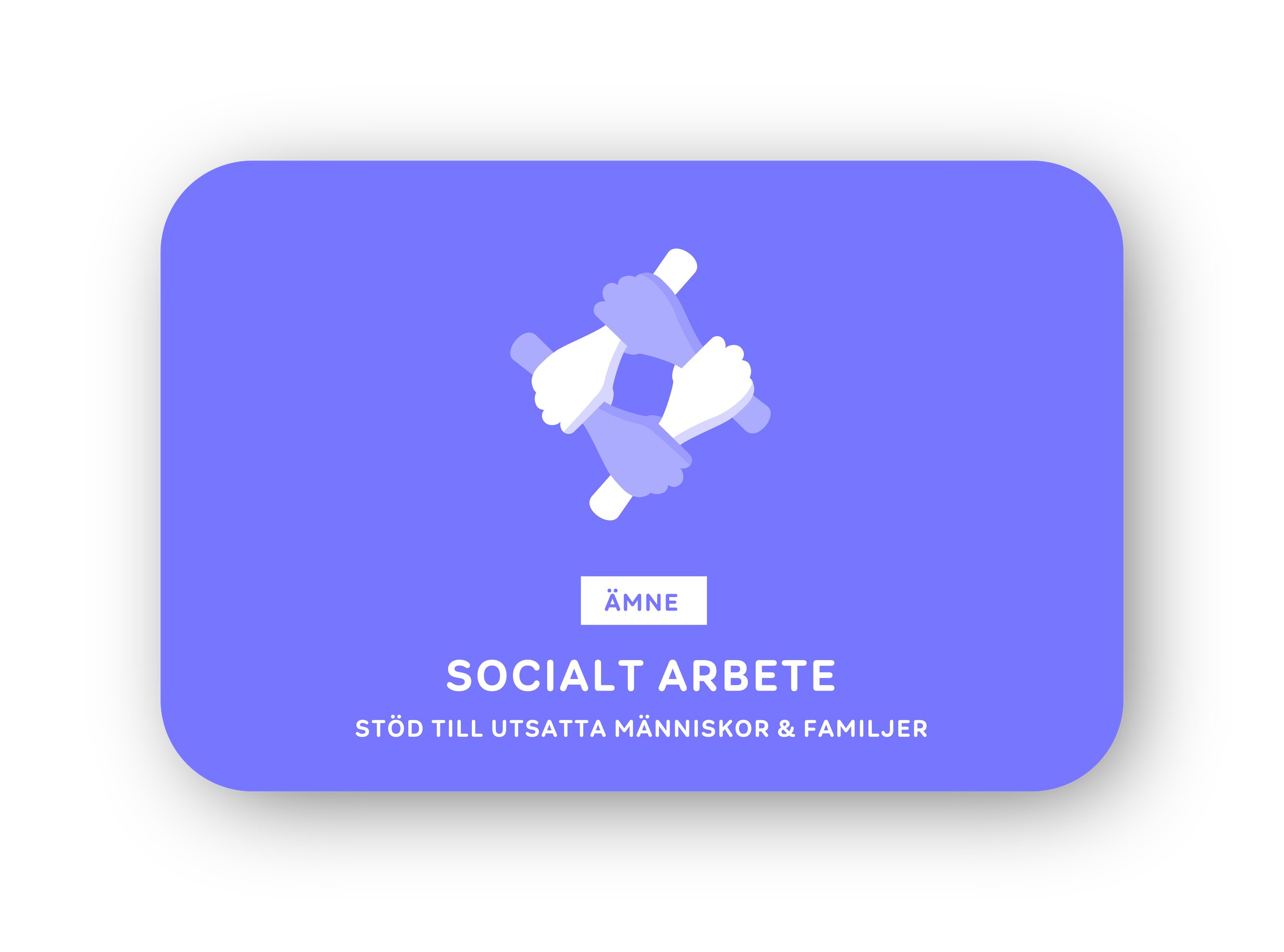 Socialt arbete card