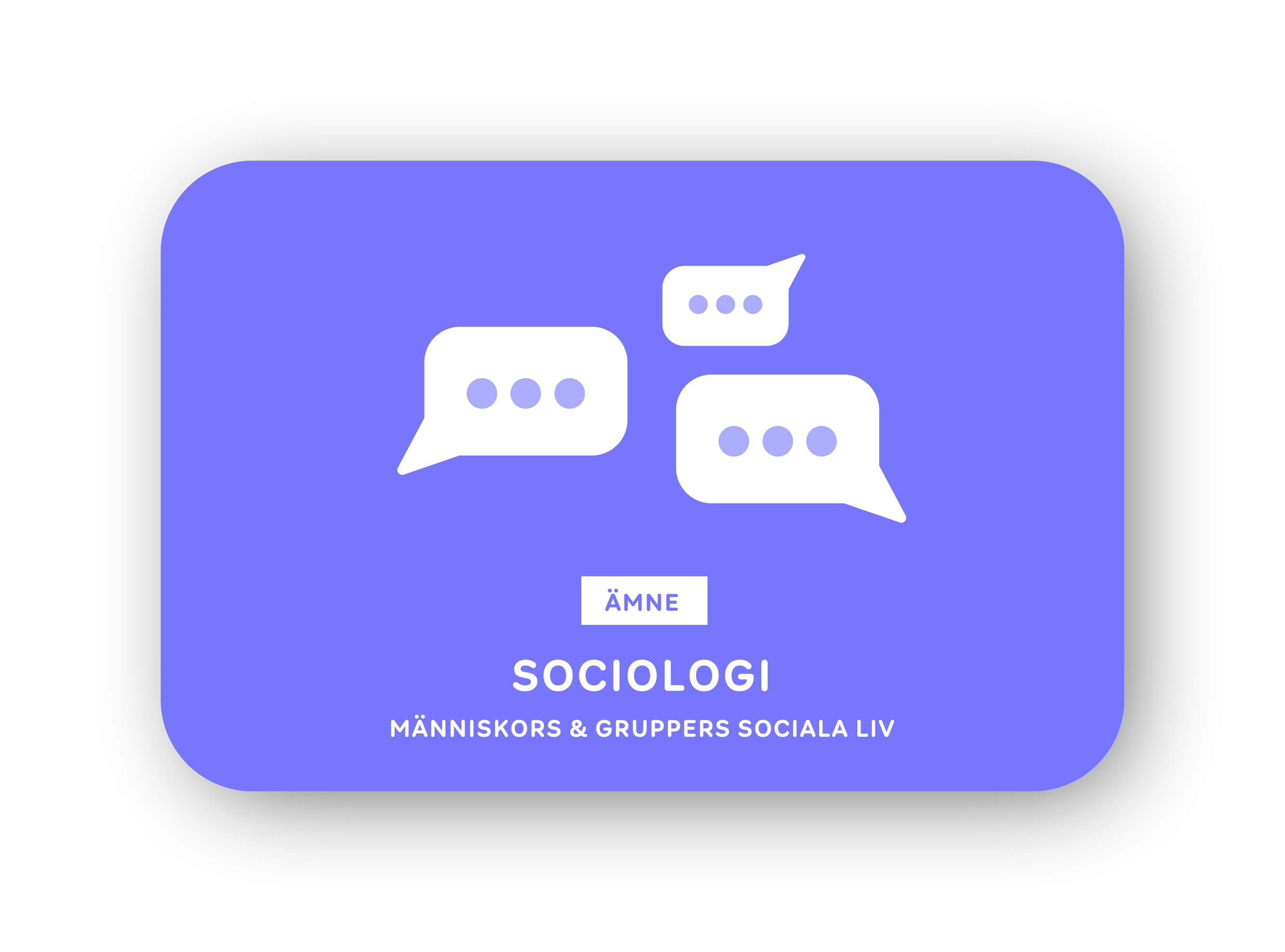 Sociologi-kort