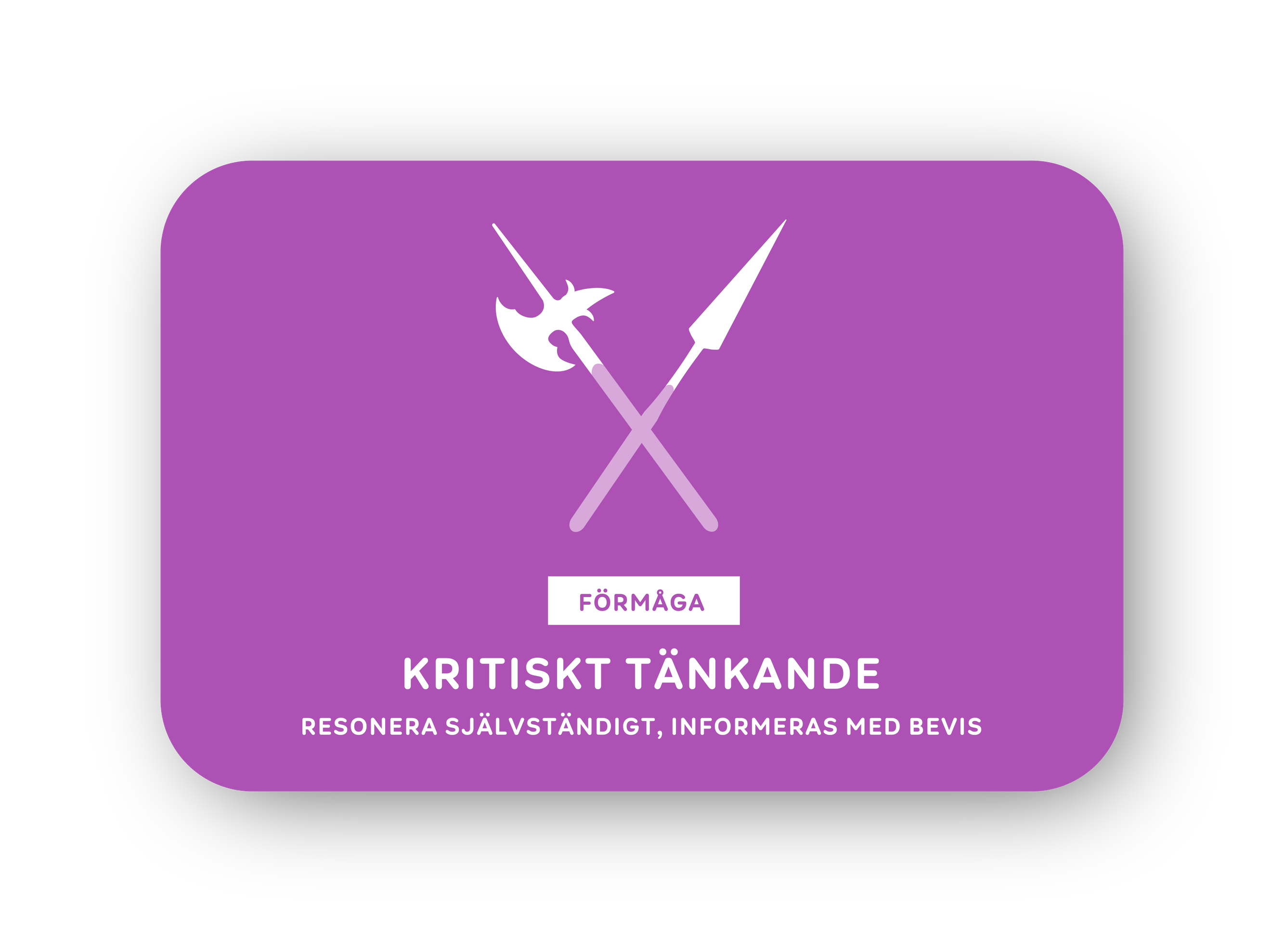 Kritiskt tänkande-kort