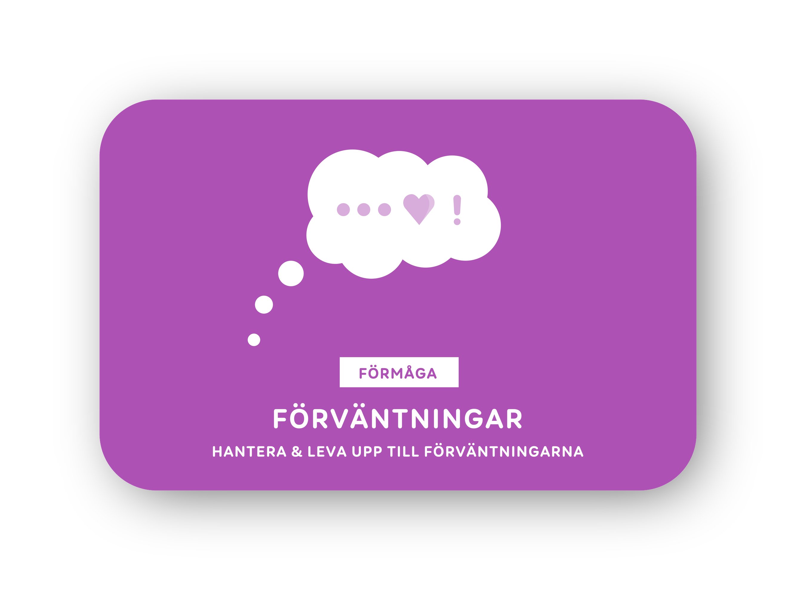Förväntningar-kort